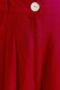 Farm Rio Red High Waist Pants -Modern Dress World 317223 05