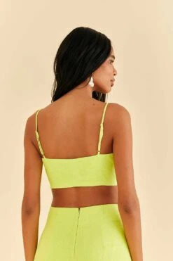 Farm Rio Lime Sleeveless Crop Top -Modern Dress World 317225 04