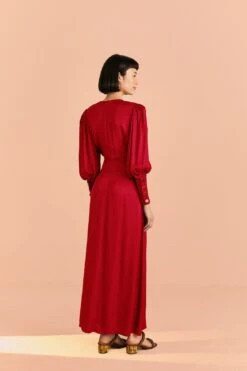 Farm Rio Red Cut Out Long Sleeve Lenzing™ Ecovero™ Viscose Maxi Dress 6 Farm Rio Red Cut Out Long Sleeve Lenzing™ Ecovero™ Viscose Maxi Dress -Modern Dress World 317498 03