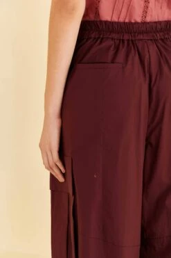 Farm Rio Blush Organic Cotton Cargo Pants -Modern Dress World 318141 05