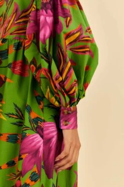 Farm Rio Maxi Flowers Organic Cotton Maxi Dress -Modern Dress World 318179 03