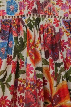 Farm Rio Off-White Tropical Yard Blouse 11 Farm Rio Off-White Tropical Yard Blouse -Modern Dress World 320269 06