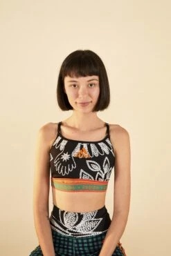 Farm Rio ADIDAS FARM LS Bra Black