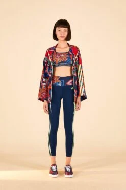 Farm Rio ADIDAS FARM TR Tights Blue -Modern Dress World HI5225 04