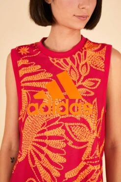 Farm Rio ADIDAS FARM Tank Top Vivid Berry -Modern Dress World HL6082 03