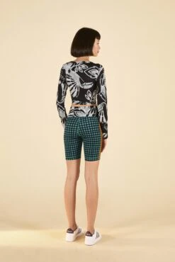 Farm Rio ADIDAS FARM Bike Shorts Green -Modern Dress World HN3899 04