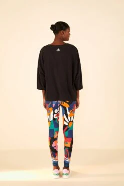 Farm Rio Adidas Farm Gfx Tee Black -Modern Dress World HS1177 04