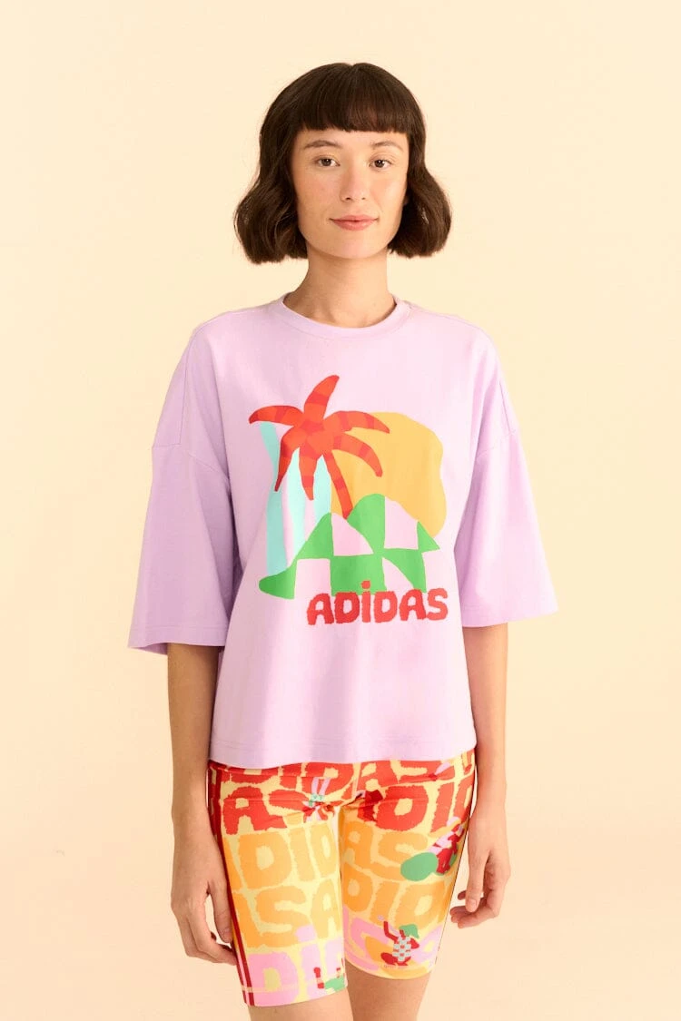 Farm Rio Adidas Farm Gfx Tee Purple 2 Farm Rio Adidas Farm Gfx Tee Purple - Image 2