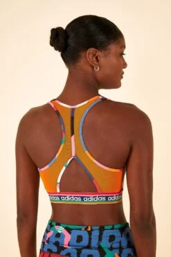 Farm Rio Farm Medium-Support Bra Bold Green / Better Scarlet -Modern Dress World HS1187 03