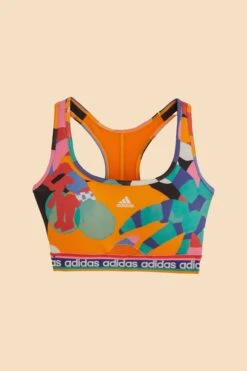 Farm Rio Farm Medium-Support Bra Bold Green / Better Scarlet -Modern Dress World HS1187 06