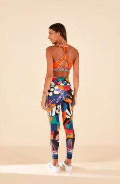 Farm Rio Adidas Farm Training Tights Green -Modern Dress World HS1191 04