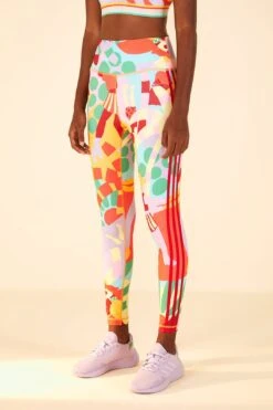 Farm Rio Adidas Farm Training Tights Gold -Modern Dress World HS1192 03