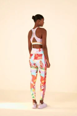 Farm Rio Adidas Farm Training Tights Gold -Modern Dress World HS1192 04