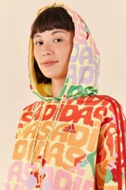Farm Rio Adidas Farm Hoodie Pearl Citrine -Modern Dress World HS1196 03