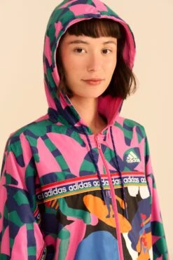 Farm Rio Adidas Farm Jacket Green -Modern Dress World HS1205 03