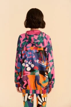 Farm Rio Adidas Farm Jacket Green -Modern Dress World HS1205 04