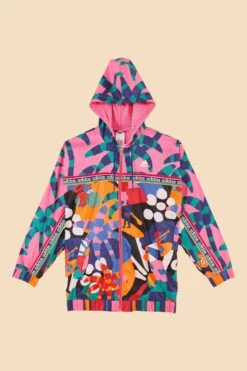 Farm Rio Adidas Farm Jacket Green -Modern Dress World HS1205 06