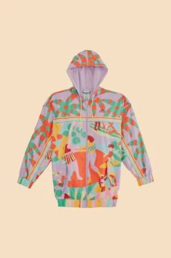 Farm Rio Adidas Farm Jacket Purple -Modern Dress World HS1206 06